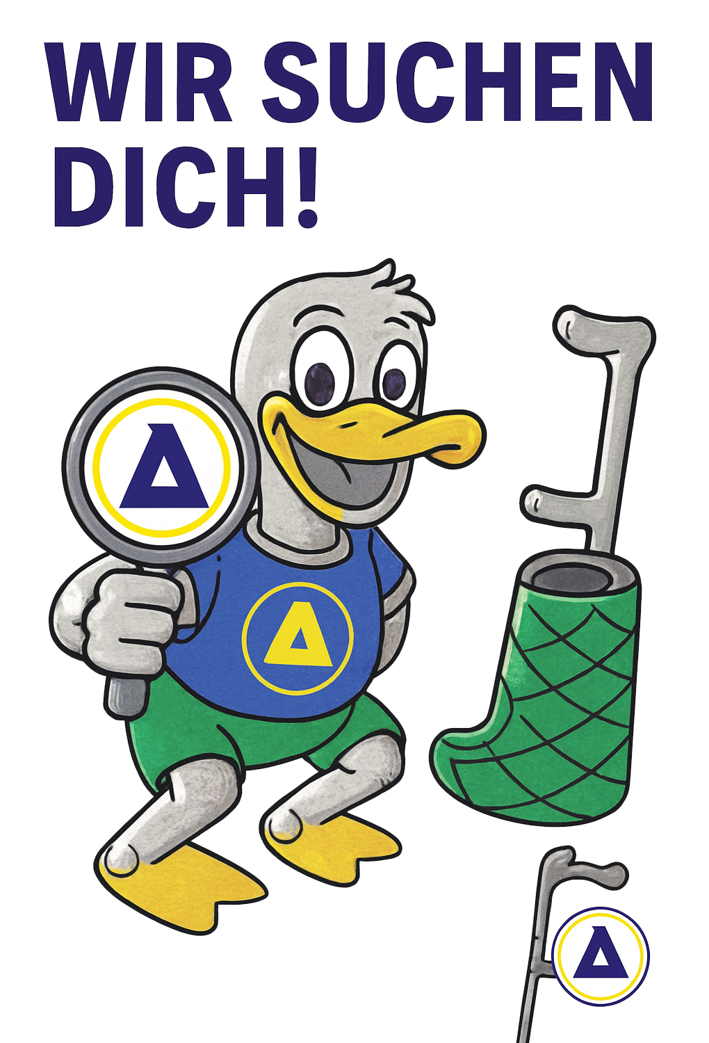 Appuhn-Ente mit Lupe: Wir suchen Dich